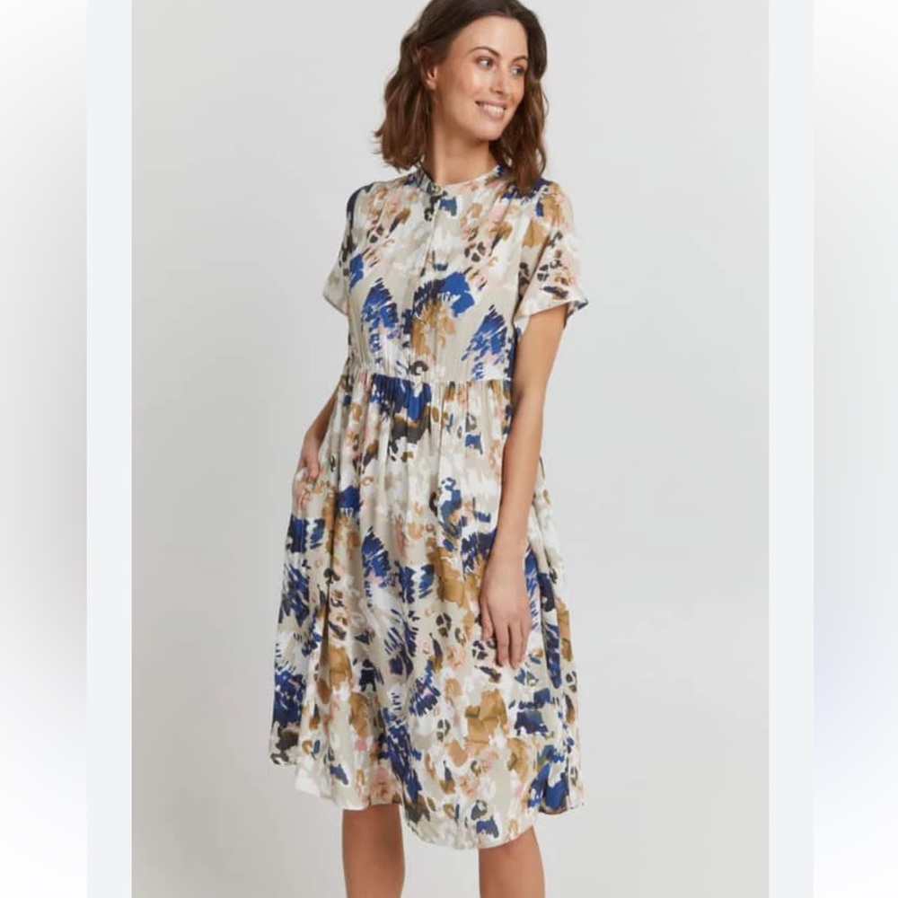 FRANSA FRKAMI Dress set sail mix pattern size medium lightweight